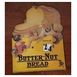 Butter-Nut Bread Cardboard Advertising Sign