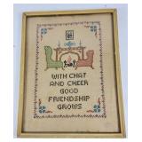 'Good Friendship Grows' Cross-stitch Art