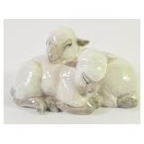 Royal Copenhagen Sleeping Lambs Porcelain Figurine