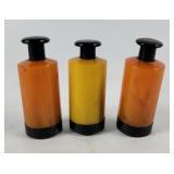 Caramel Bakelite Cylinder Trio (3)