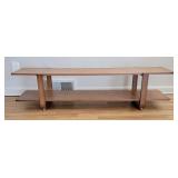 2-Tier Bamboo TV Stand
