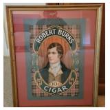 Robert Burns Cigars Advertising Print