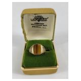 Moores' 10k Gold Tiger's Eye Ring (9)