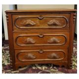 Victorian Era 3-Drawer Dresser