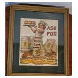 White Rose Flour Advertising Sign Poster