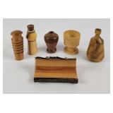 Handcrafted Wood Turned Card Holder, Spindles+