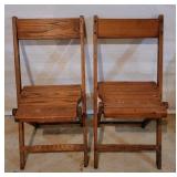Folding Wood Chairs