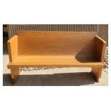 Oak Church Pew Bench