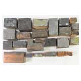 Vintage Architecture Letterpress Printing Blocks