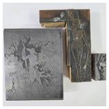 Vintage Ladies Letterpress Printing Blocks (3)