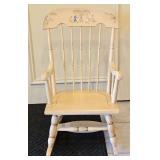 Vintage Child's Spindle-Back Rocking Chair