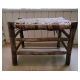 Hickory Co. Woven Ottoman Bench