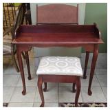 Mahogany Keyboard Table w/ Stool