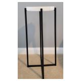 Marble Top Metal Accent Table