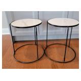 Marble Top Nesting Accent Tables