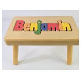 Personalized 'Benjamin' Puzzle Step Stool