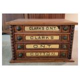 Clark's 4-Drawer Spool Thread Cabinet