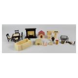 Dollhouse Mini Bathroom, Kitchen+ Furniture (22)