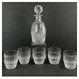 Waterford Crystal Decanter & Glasses (6)