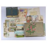 Antique Postcards & Album, Holders, Letters +