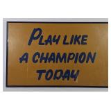 Notre Dame 'Play Like A Champion Today' Print
