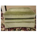 Green Velvet Ottoman