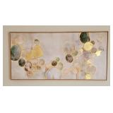 YJYart Green & Gold Abstract Wall Art