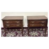 Ethan Allen Georgian Court Cherry Nightstands