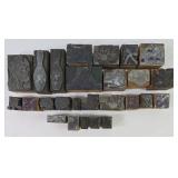 Vintage Bowling Letterpress Printing Blocks (25)