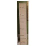 6-Drawer Metal Standing Locker Cabinet