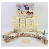 Cherished Teddies Santa Express Figurines (8)