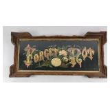 'Forget Me Not' Motto Hand Painted Wall Art