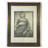 ï¿½Study Of Young Womanï¿½ Print By Raphael