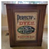 'Perfection Dyes' Country Store Display Cabinet