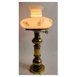 Brass Butterfly Hurricane Table Lamp