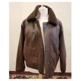 Eddie Bauer Leather Bomber Jacket (XL)