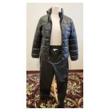 Chico's Faux Leather Puffer Vest & Pants (1.5)