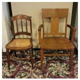 Arts & Crafts, Cane Spindle Leg Chairs