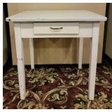 Wood Enamel Top Table