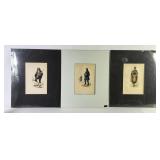 Antique Hand Painted Indigenous Clothing Lithos