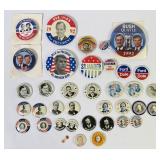 U.S. Presidential Political Reproduction Pinbacks