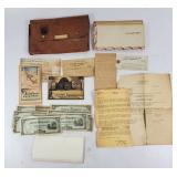 WWII Japanese Currency, Pouch, Ephemera+
