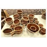 Hull Pottery Brown Drip Glaze Bowls + (42)