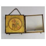 Antique Boudoir Folding Vanity Mirror