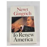 'Renew America' By Newt Gingrich Signed (1995)
