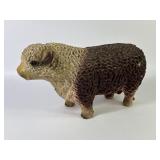 MCM Chalkware Hereford Bull Coin Bank