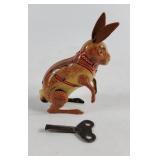 Germany U.S. Zone Tin Litho Wind Up Rabbit