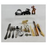 Antique/Vtg Tableware, Writing, Figurines+ (19)