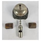 Mollers Milk Cow Bells, Push Bell, Whistle (4)