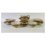 1921 Hand Painted Nippon Cups & Saucers SIGNED